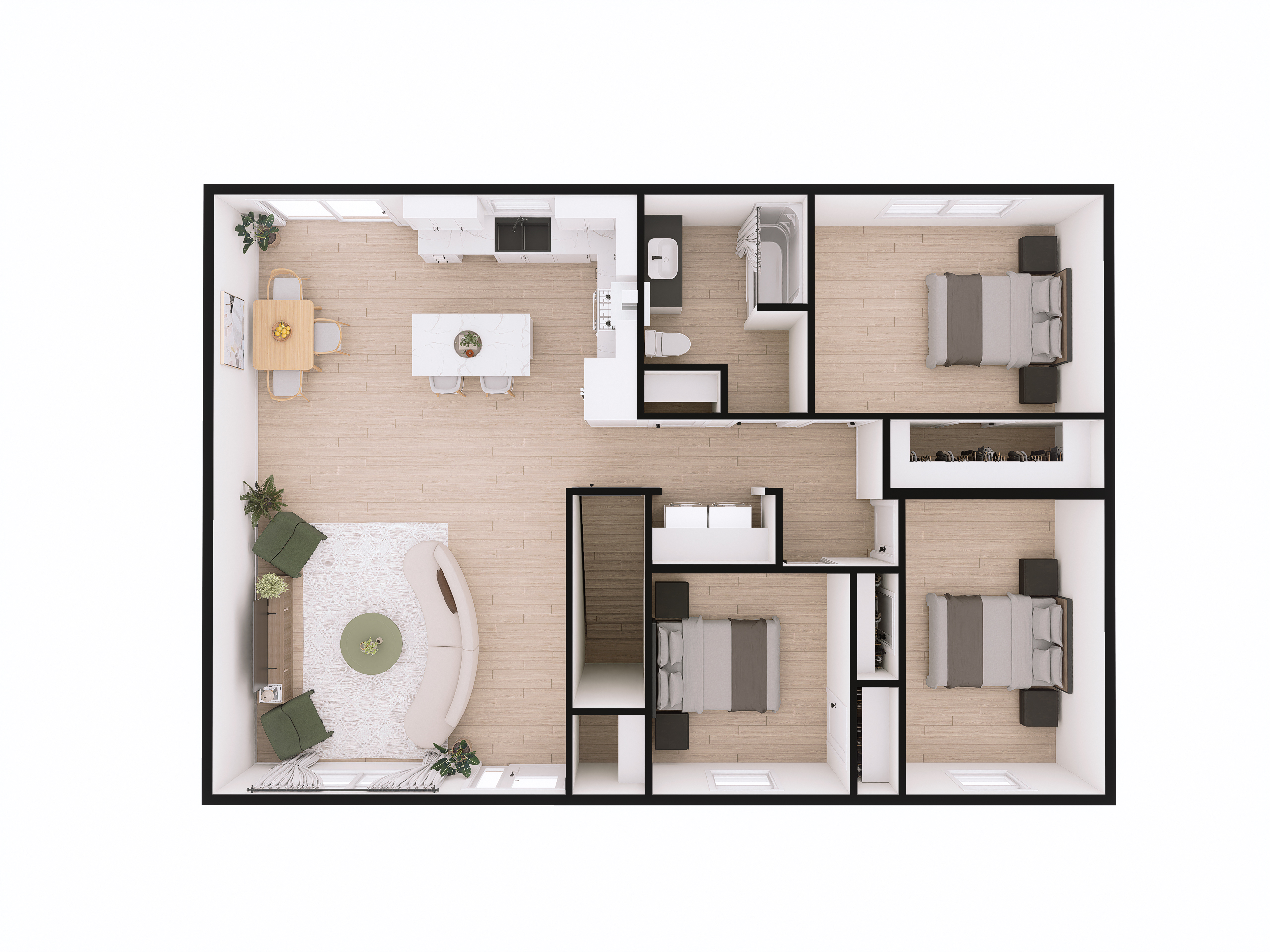 The Willow 3D Floor Plan