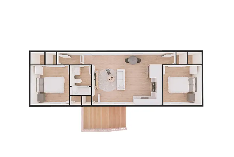 3D Floor Plan 2 scaled
