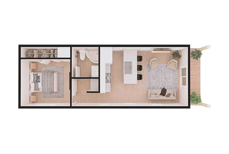 3D Floor plan 3 scaled