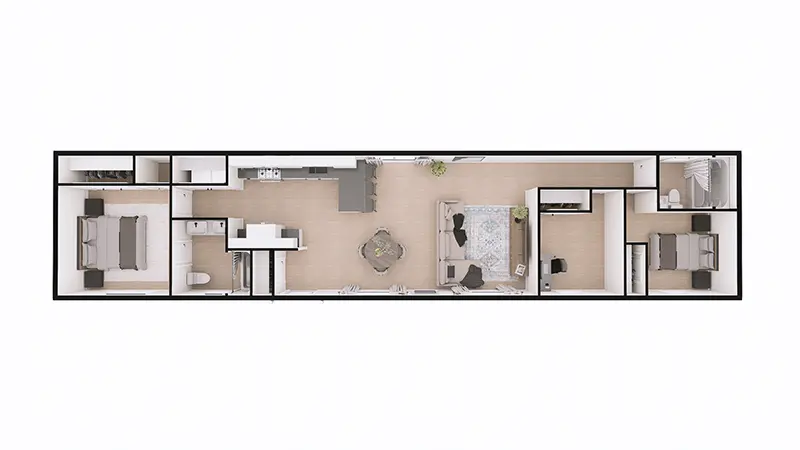The Courtland 3d floorplan