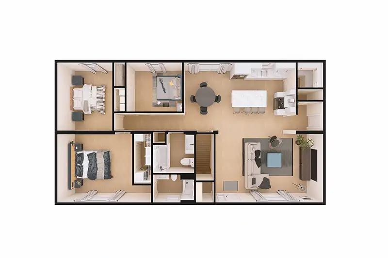 The Keirstead 3D Floor Plan